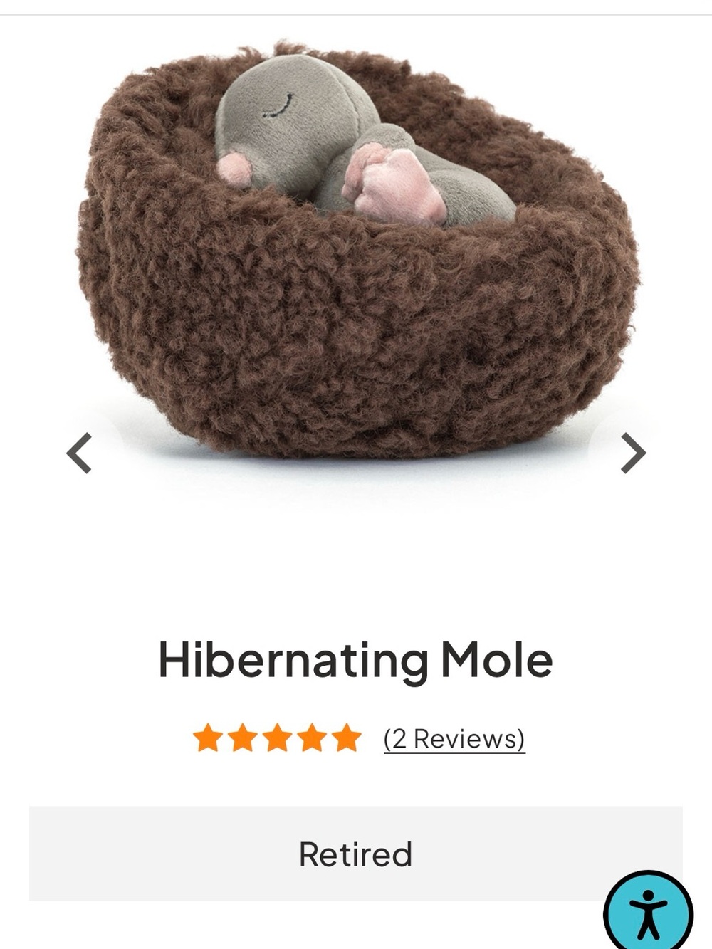 Jellycat I am hibernating mole (retired) - Picture 6 of 6